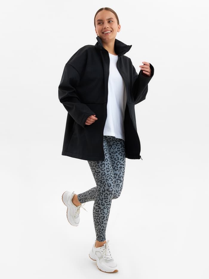 Жакет женский демисезонный MINAKU: Casual Collection, чёрный, размер 42-44