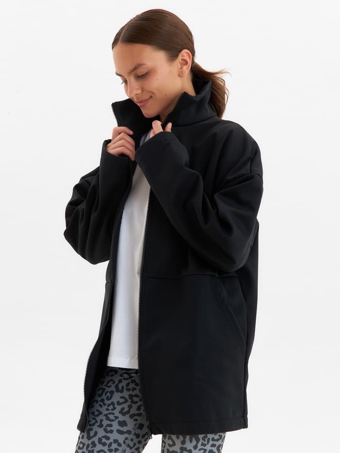 Жакет женский демисезонный MINAKU: Casual Collection, чёрный, размер 42-44