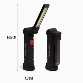 Фонарь рабочий аккумуляторный, 5 Вт, 1200 мАч, COB, LED, 3 режима, 14.5×4.8 см