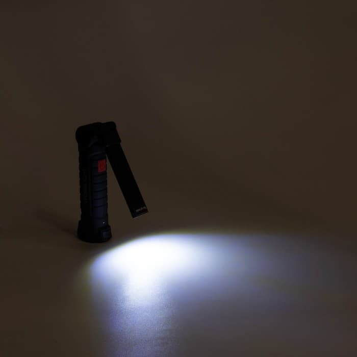 Фонарь рабочий аккумуляторный, 5 Вт, 1200 мАч, COB, LED, 3 режима, 14.5×4.8 см