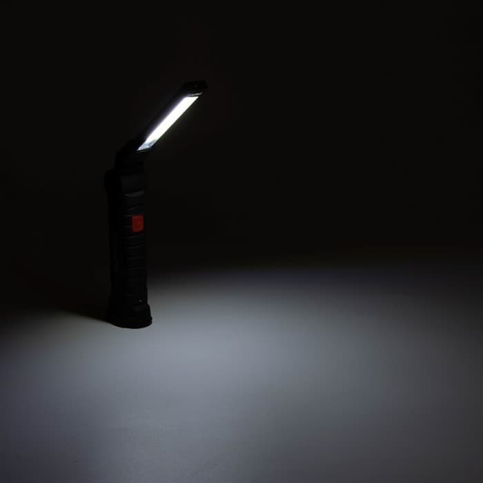 Фонарь рабочий аккумуляторный, 5 Вт, 1200 мАч, COB, LED, 3 режима, 14.5×4.8 см