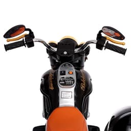 Электромобиль «Мотоцикл Чоппер», с коляской, EVA, цвет чёрный