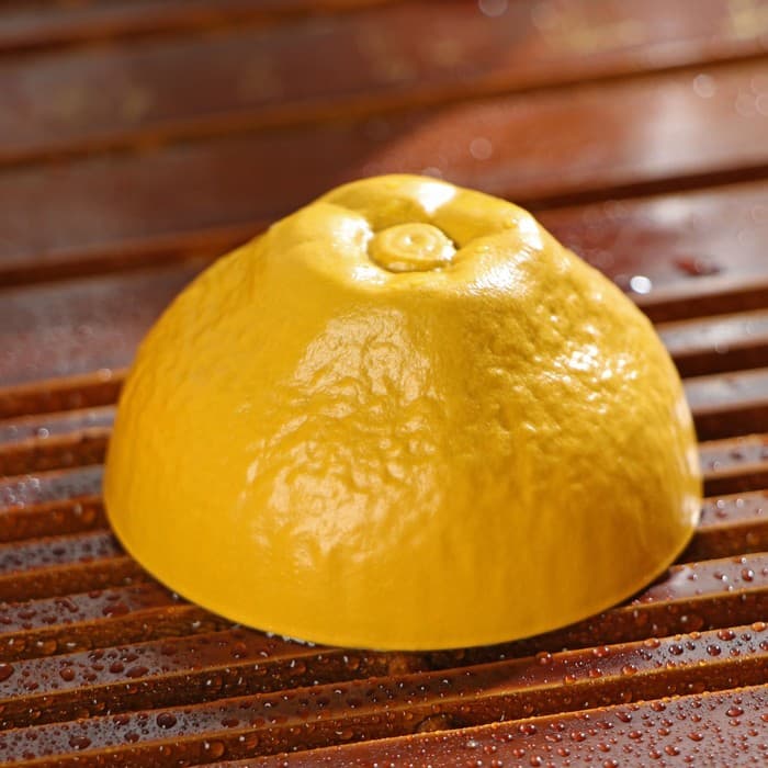 Набор для чайной церемонии «Лимон», 4 предмета: стеклянная чаша с крышкой 210 мл, 2 керамические чаши 40 мл и 150 мл, салфетка, сумка, жёлтый