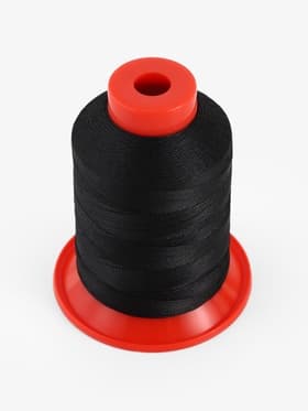 Нитки обувные, 500D/3, 600 м, чёрные