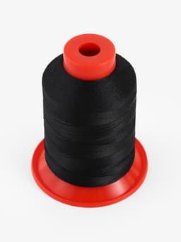 Нитки обувные, 500D/3, 600 м, чёрные