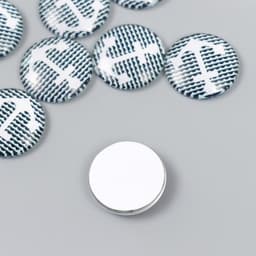 Декоративный элемент для творчества «Арт Узор. Кабошон: якорь», стекло, d=2.5 см, МИКС