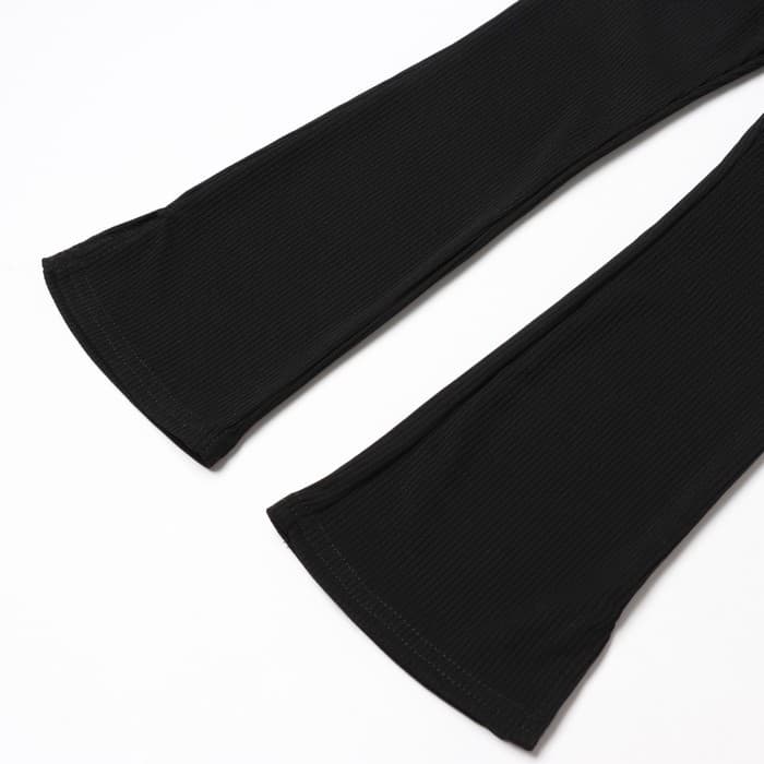 Брюки детские с разрезами KAFTAN, размер 32 (110-116 см), чёрные