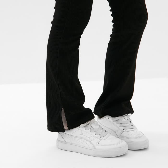 Брюки детские с разрезами KAFTAN, размер 32 (110-116 см), чёрные