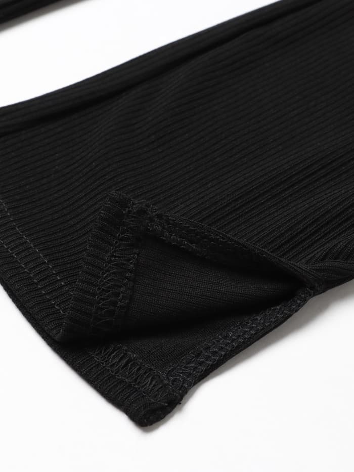 Брюки для девочки с разрезами KAFTAN, чёрные, размер 38 (146-152 см)