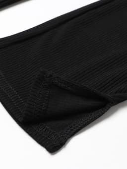 Брюки для девочки с разрезами KAFTAN, чёрные, размер 38 (146-152 см)