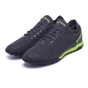 Бутсы футбольные Atemi SBA-003 TURF KIDS, размер 34, серые, салатовые