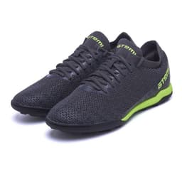 Бутсы футбольные Atemi SBA-003 TURF KIDS, размер 34, серые, салатовые