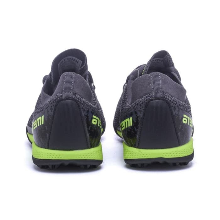 Бутсы футбольные Atemi SBA-003 TURF KIDS, размер 34, серые, салатовые