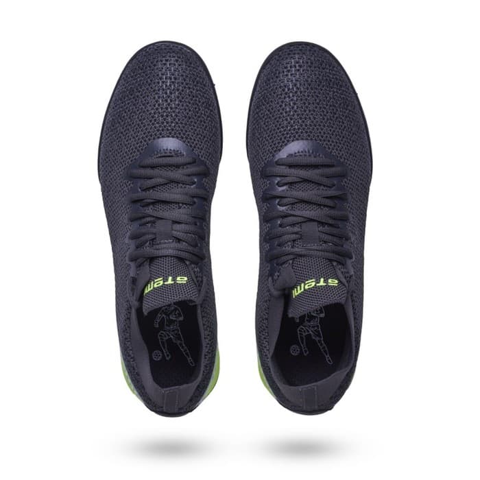 Бутсы футбольные Atemi SBA-003 TURF KIDS, размер 34, серые, салатовые