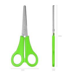 Ножницы детские 13.5 см, ErichKrause Joy, с закруглёнными концами лезвий и линейкой, МИКС