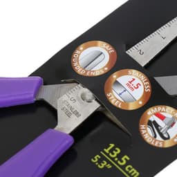 Ножницы детские 13.5 см, ErichKrause Joy, с закруглёнными концами лезвий и линейкой, МИКС