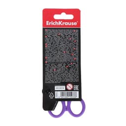 Ножницы детские 13.5 см, ErichKrause Joy, с закруглёнными концами лезвий и линейкой, МИКС