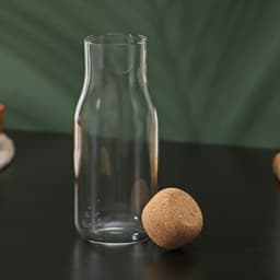 Бутылка для соуса и масла «Эко», 400 мл, 6×16.5 см, с пробковой крышкой, стекло