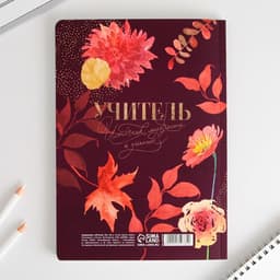 Ежедневник недатированный, А5+, 96 л., мягкая обложка, софт-тач «Учитель всегда прав»