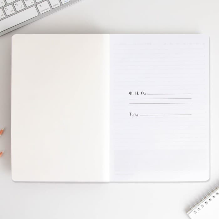 Ежедневник недатированный, А5+, 96 л., мягкая обложка, софт-тач «Учитель всегда прав»