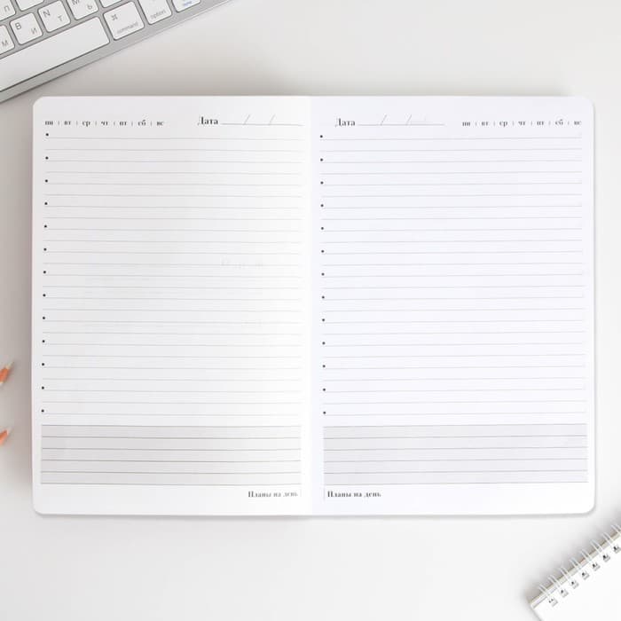 Ежедневник недатированный, А5+, 96 л., мягкая обложка, софт-тач «Учитель всегда прав»