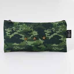 Пенал школьный, текстиль, плоский, 21×10 см «Камуфляж»