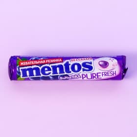 Жевательная резинка Mentos Pure Fresh вкус Виноград, 15.5 г
