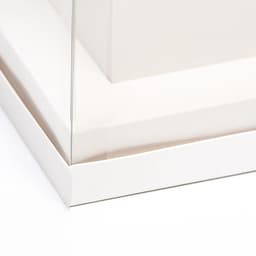Коробка для цветов с вазой и PVC окнами, складная, 16×23×16 см, белый