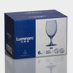 Пивные бокалы Luminarc RAINDROP, 350 мл, 16.5×7.5 см, набор 6 шт., стекло, прозрачные