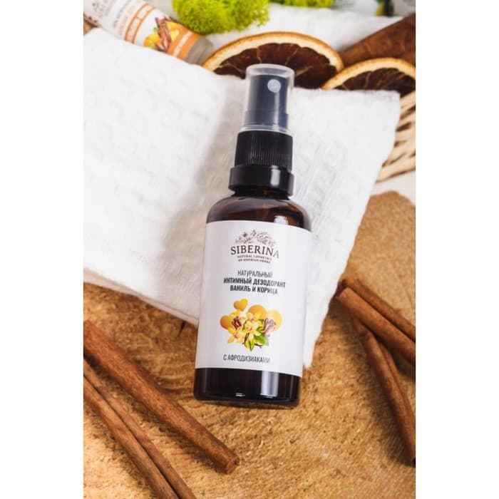 Интимный дезодорант с афродизиаками «Ваниль и корица», 50 мл