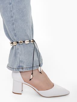 Чокер из ракушек «Морской», чёрно-бежевый, 75 см