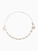 Чокер из ракушек «Морской», белые, 90 см