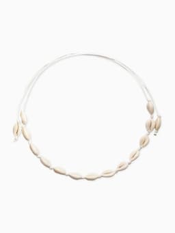 Чокер из ракушек «Морской», белые, 90 см