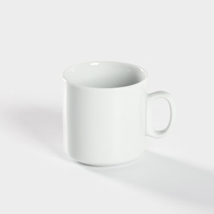 Набор посуды детский Добрушский завод «Панда», 3 предмета: кружка, миска, тарелка, фарфор, белый