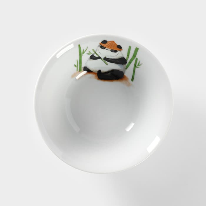 Набор посуды детский Добрушский завод «Панда», 3 предмета: кружка, миска, тарелка, фарфор, белый