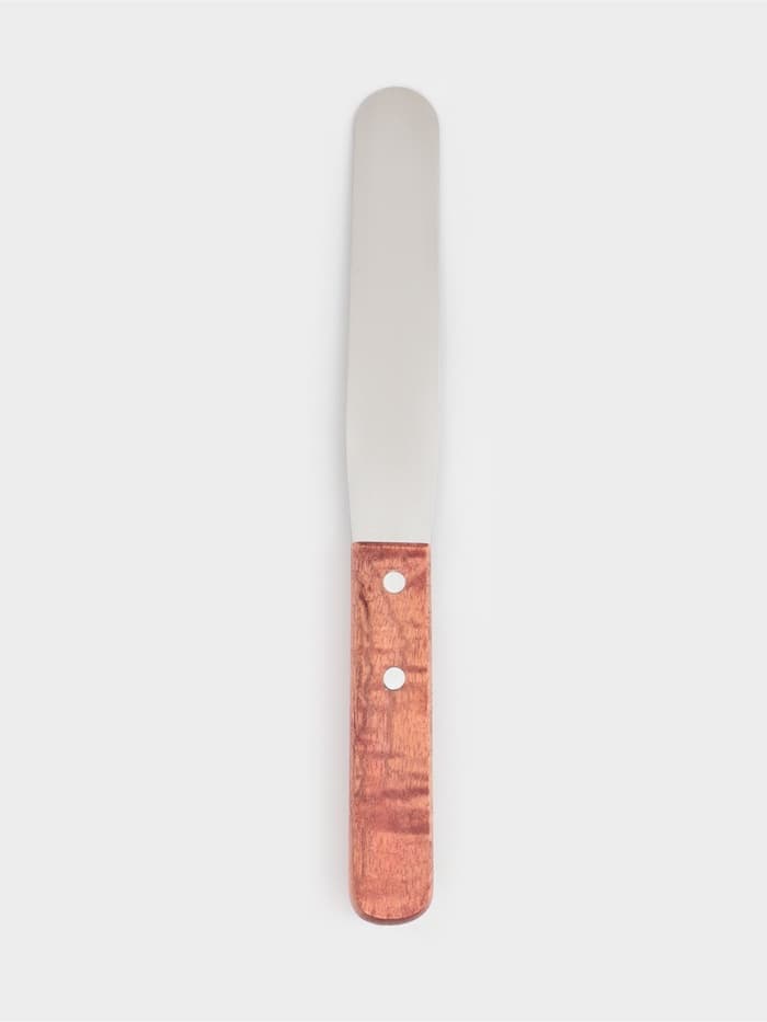 Кондитерская лопатка - палетка, 26×2.7 см, рабочая часть 14.5 см, нержавеющая сталь, коричневая