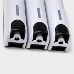 Диспенсер для мыла SAVANNA, механический, 3 отсека по 350 мл, шампунь, кондиционер, гель, белый