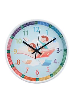 Часы настенные «Ученье свет», детские, бесшумные, плавный ход, d=25 см, от батарейки 1×АА