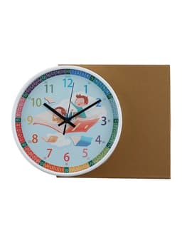 Часы настенные «Ученье свет», детские, бесшумные, плавный ход, d=25 см, от батарейки 1×АА
