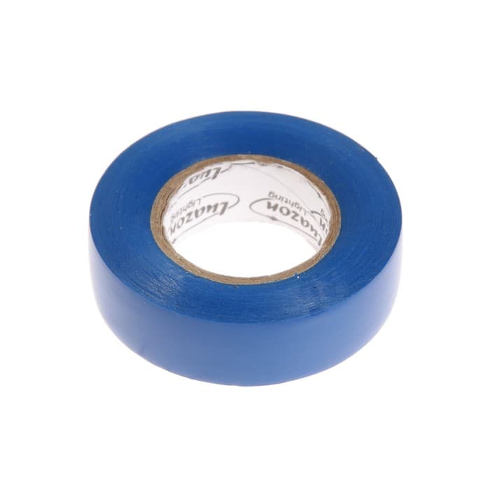 Изолента Luazon Lighting, ПВХ, 19 мм × 20 м, 130 мкм, синяя