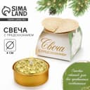 Свеча чайная с предсказанием «Новый год: Сказочных впечатлений», d=4 см