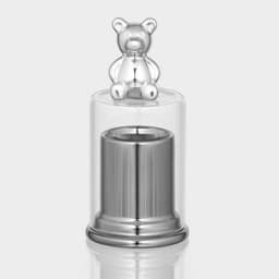 Подставка под зубочистки с крышкой «Стильный мишка», 7×7×15 см, керамика