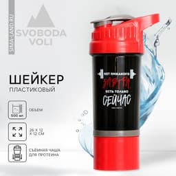 Шейкер спортивный «Есть только сейчас», 500 мл