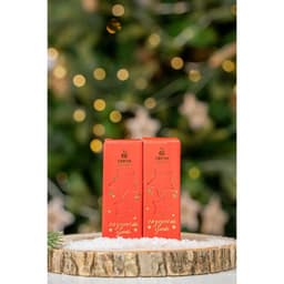 Свеча новогодняя, набор 2 шт., аромат мята и ваниль, 3×3×8 см