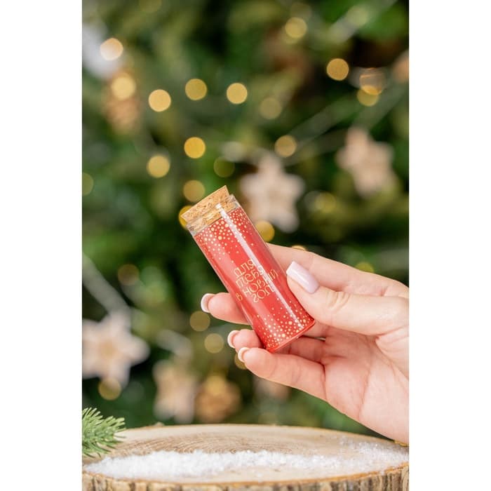 Свеча новогодняя, набор 2 шт., аромат мята и ваниль, 3×3×8 см