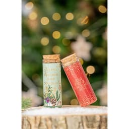 Свеча новогодняя, набор 2 шт., аромат мята и ваниль, 3×3×8 см