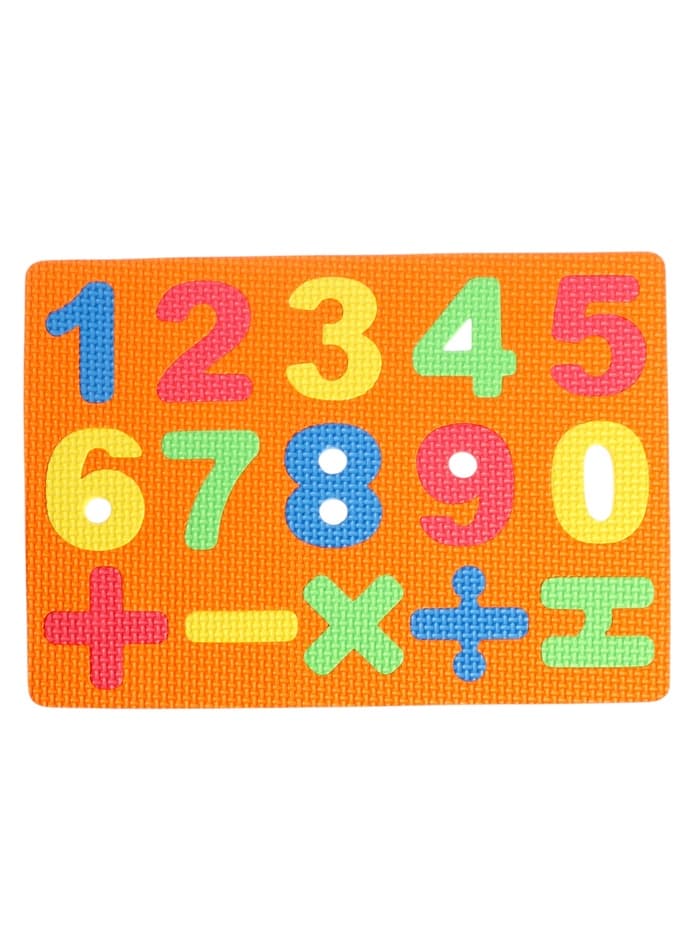 Коврик-пазл «Яркие цифры», цвета МИКС