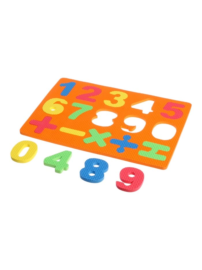Коврик-пазл «Яркие цифры», цвета МИКС