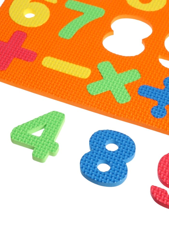 Коврик-пазл «Яркие цифры», цвета МИКС