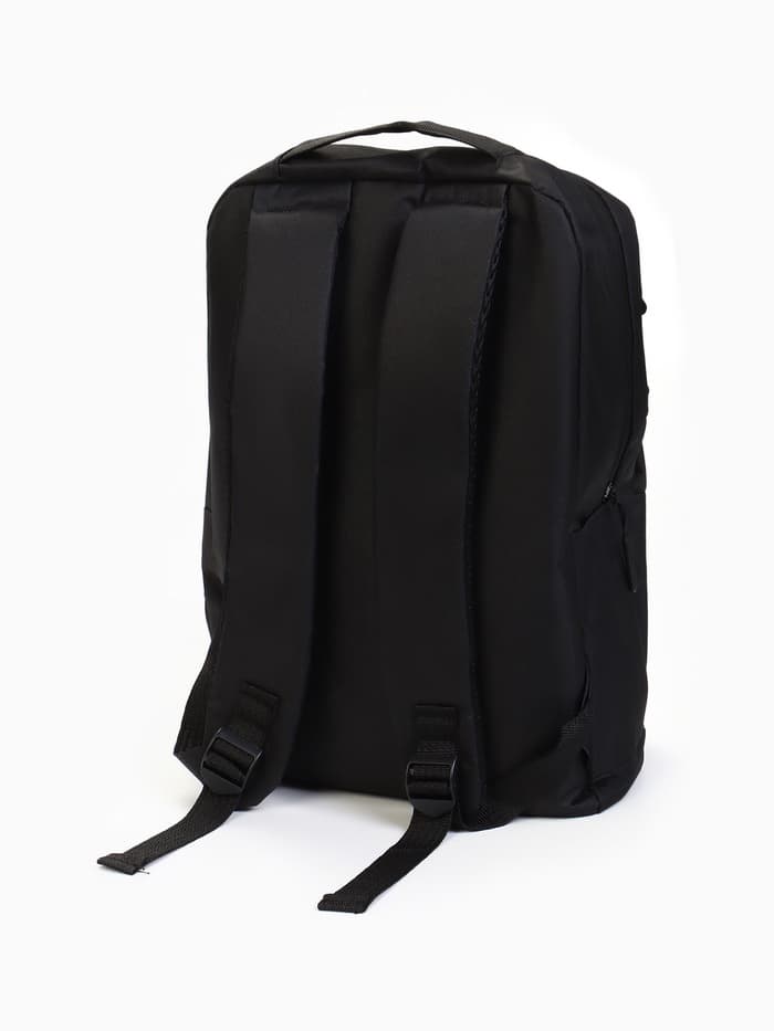Рюкзак для ноутбука, городской, с USB, ручная кладь, 30×12×43 см, чёрный
